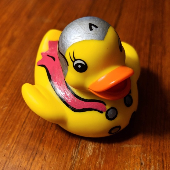 custom-painted Thor rubber ducky
